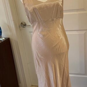 Jump Cream Satin Dress